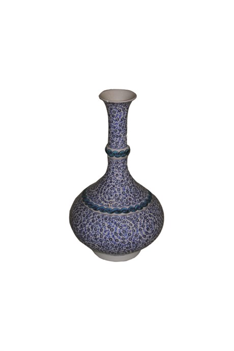 Vase with Golden Horn Design