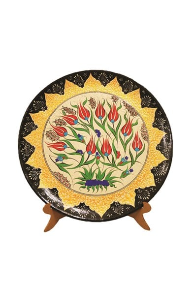 Tulip Designed Plate