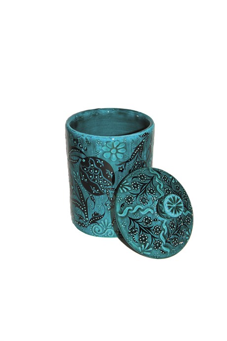 Turquoise Glazed Jar